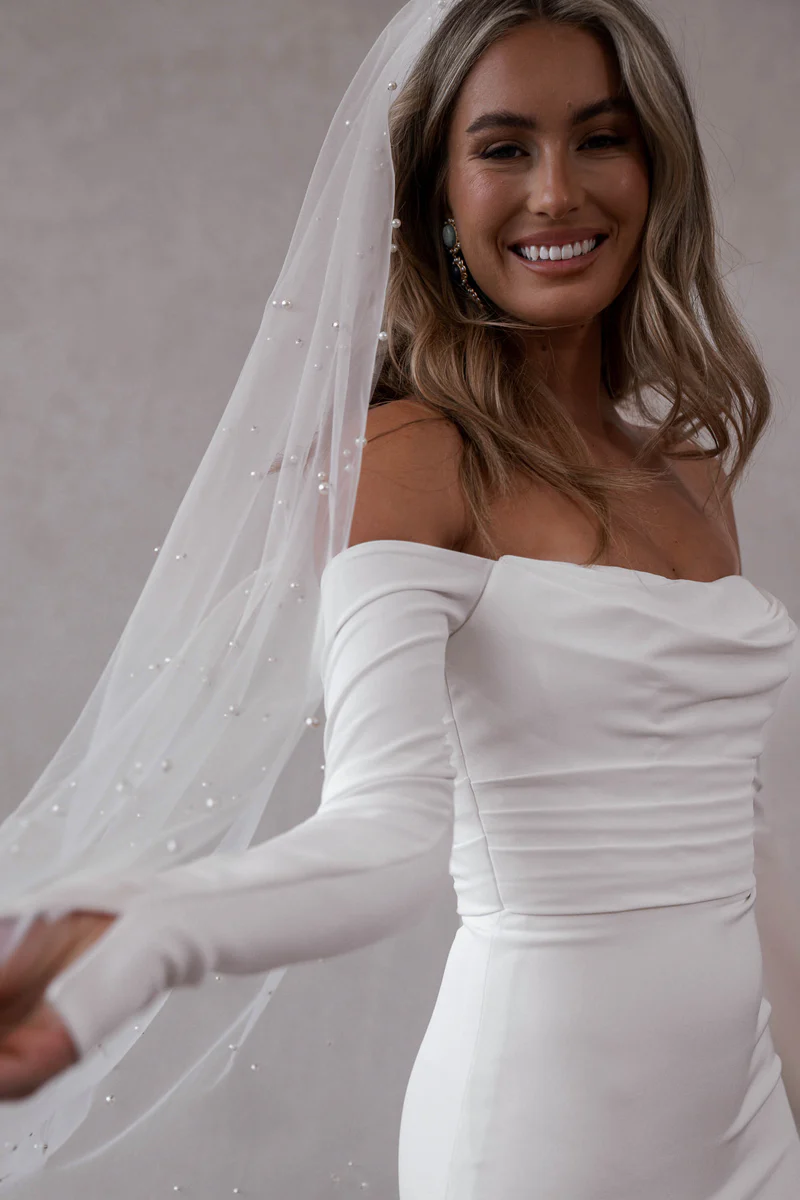 SHORT PEARL VEIL - Image 3