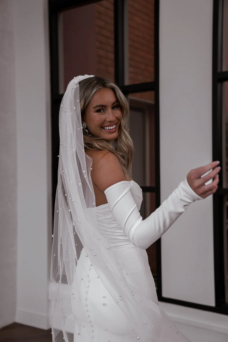 SHORT PEARL VEIL - Image 4