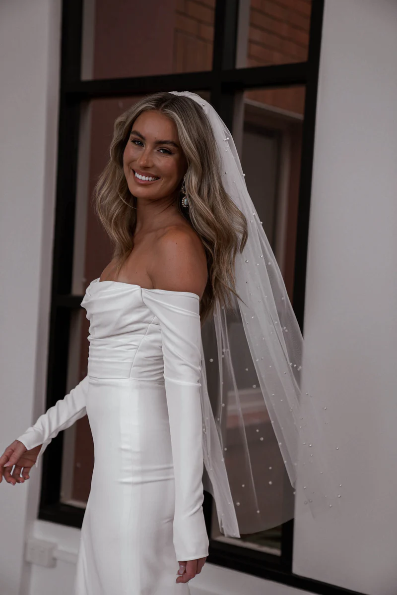 SHORT PEARL VEIL - Image 8