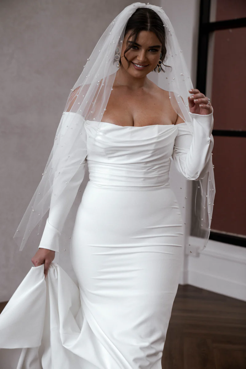 SHORT PEARL VEIL - Image 7