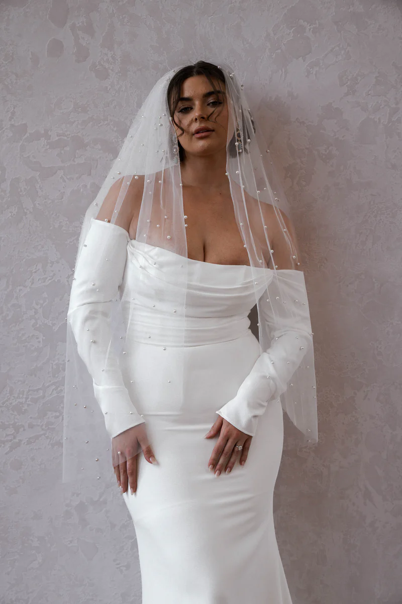 SHORT PEARL VEIL - Image 5